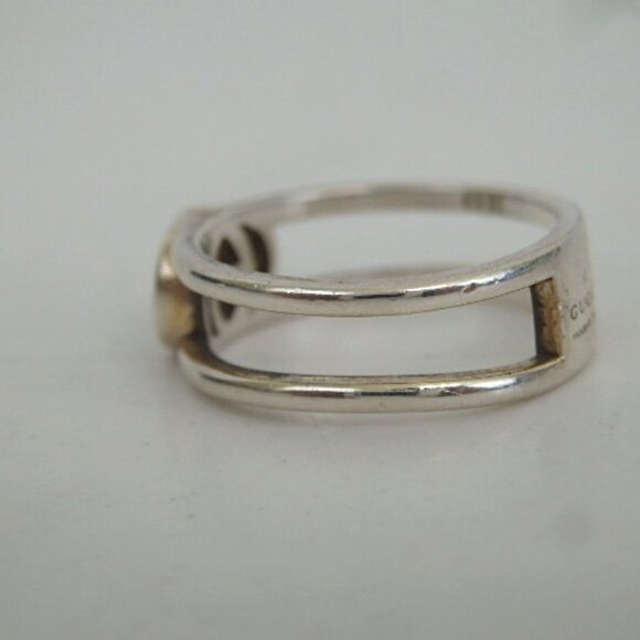 Authentic GUCCI Interlocking G ring 925 [Used] - Picture 4 of 8